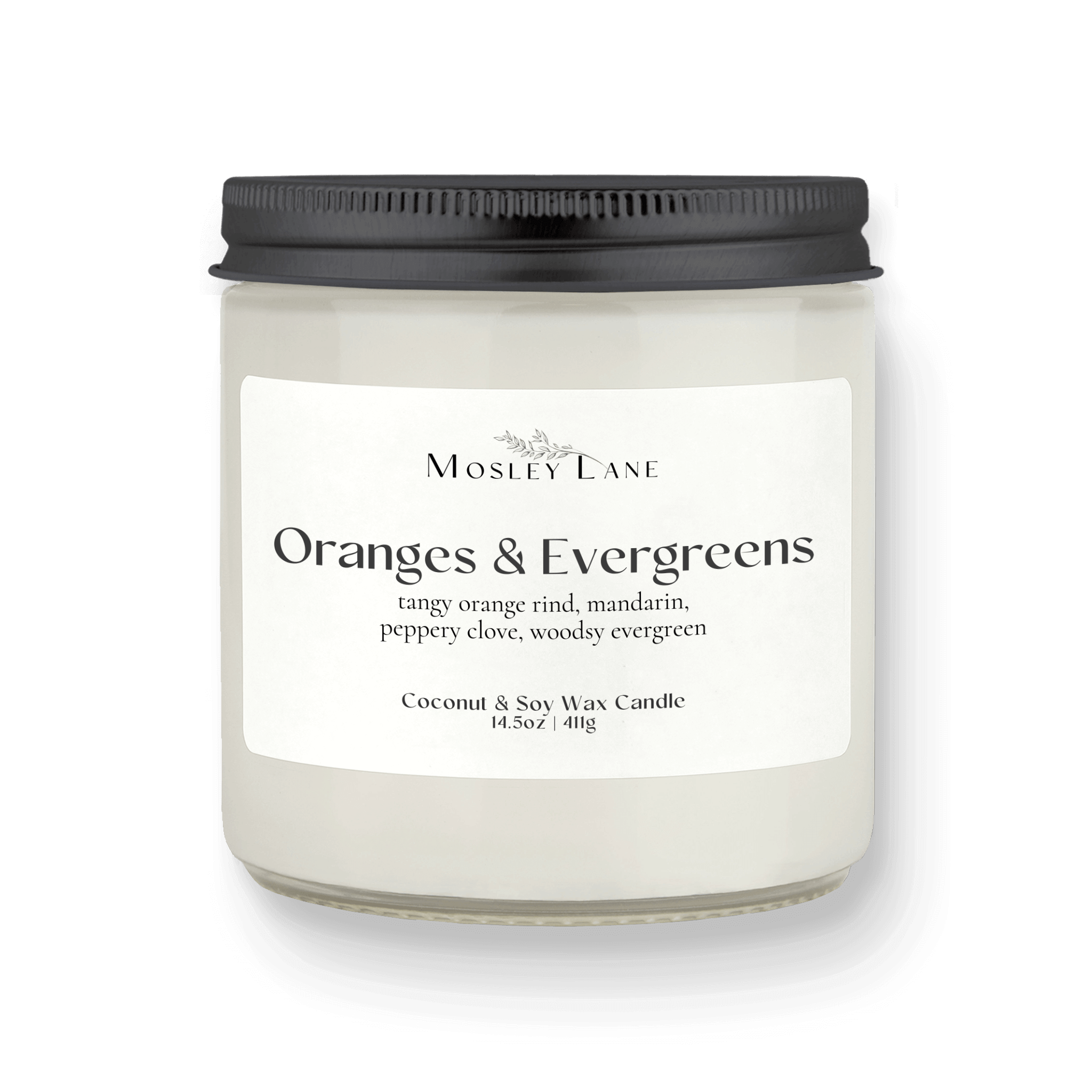 Oranges & Evergreens · Studio · Coconut & Soy Candle