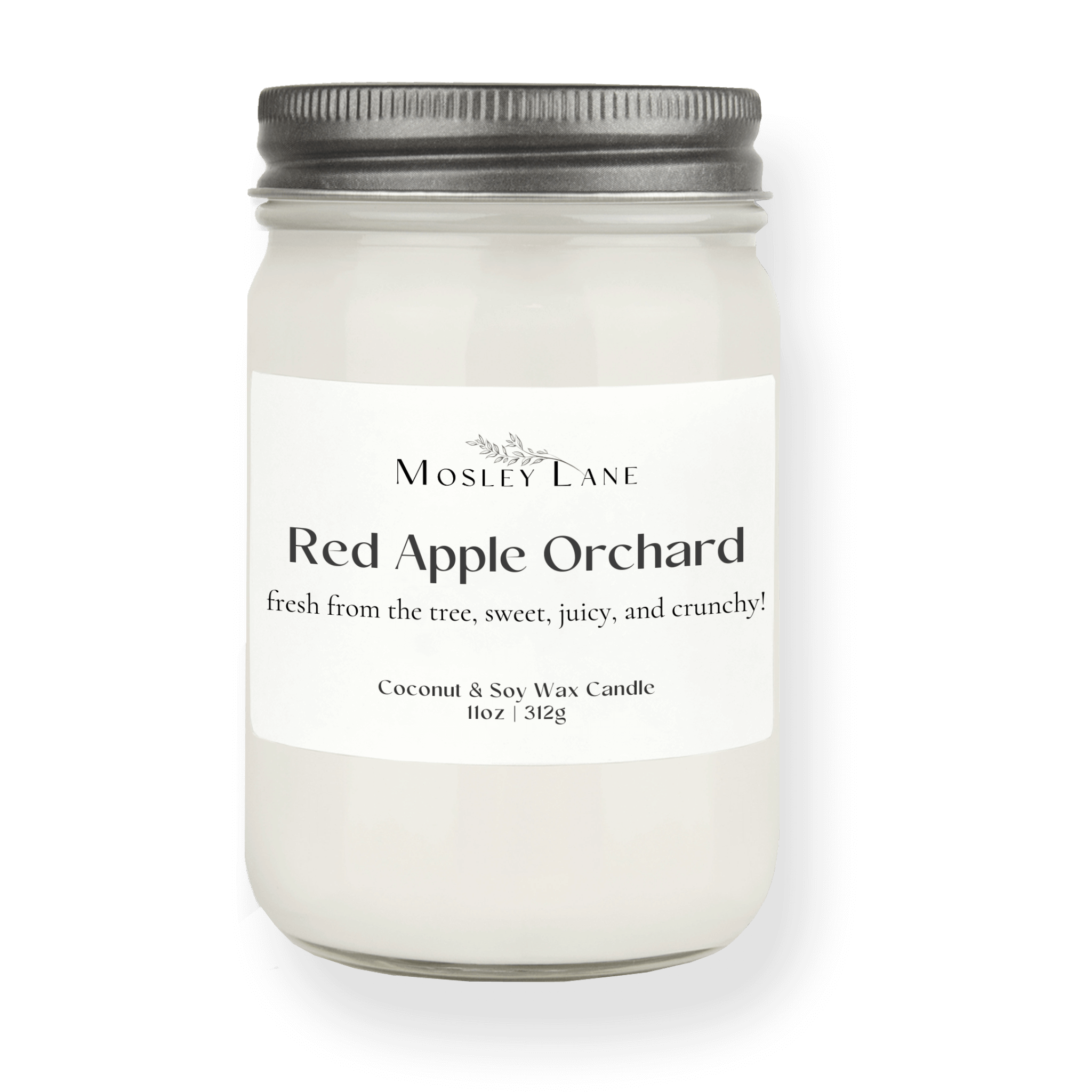 Red Apple Orchard · Mason Coconut & Soy Candle · Pewter Lid