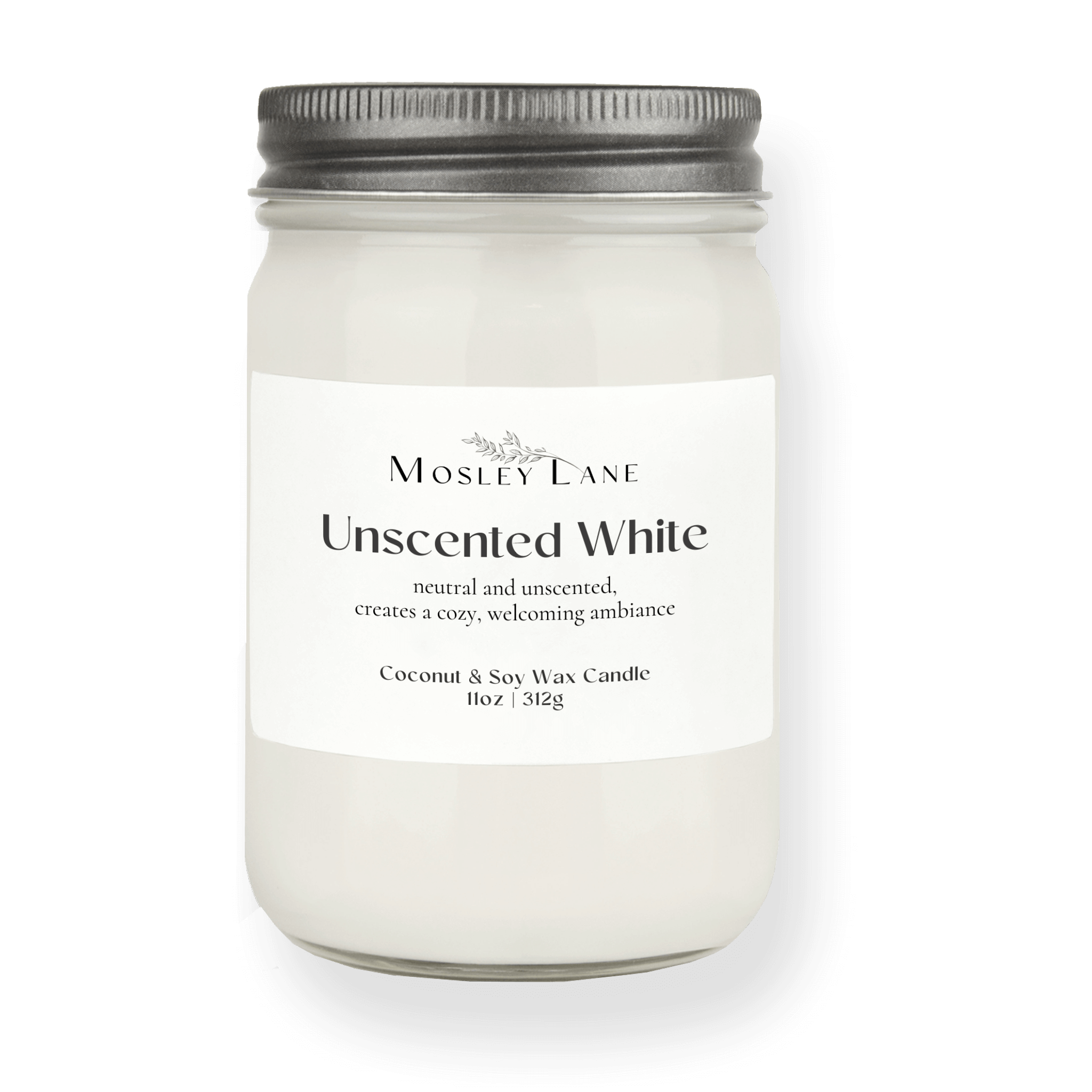 Scented Mason · Coconut & Soy Candle · Pewter Lid