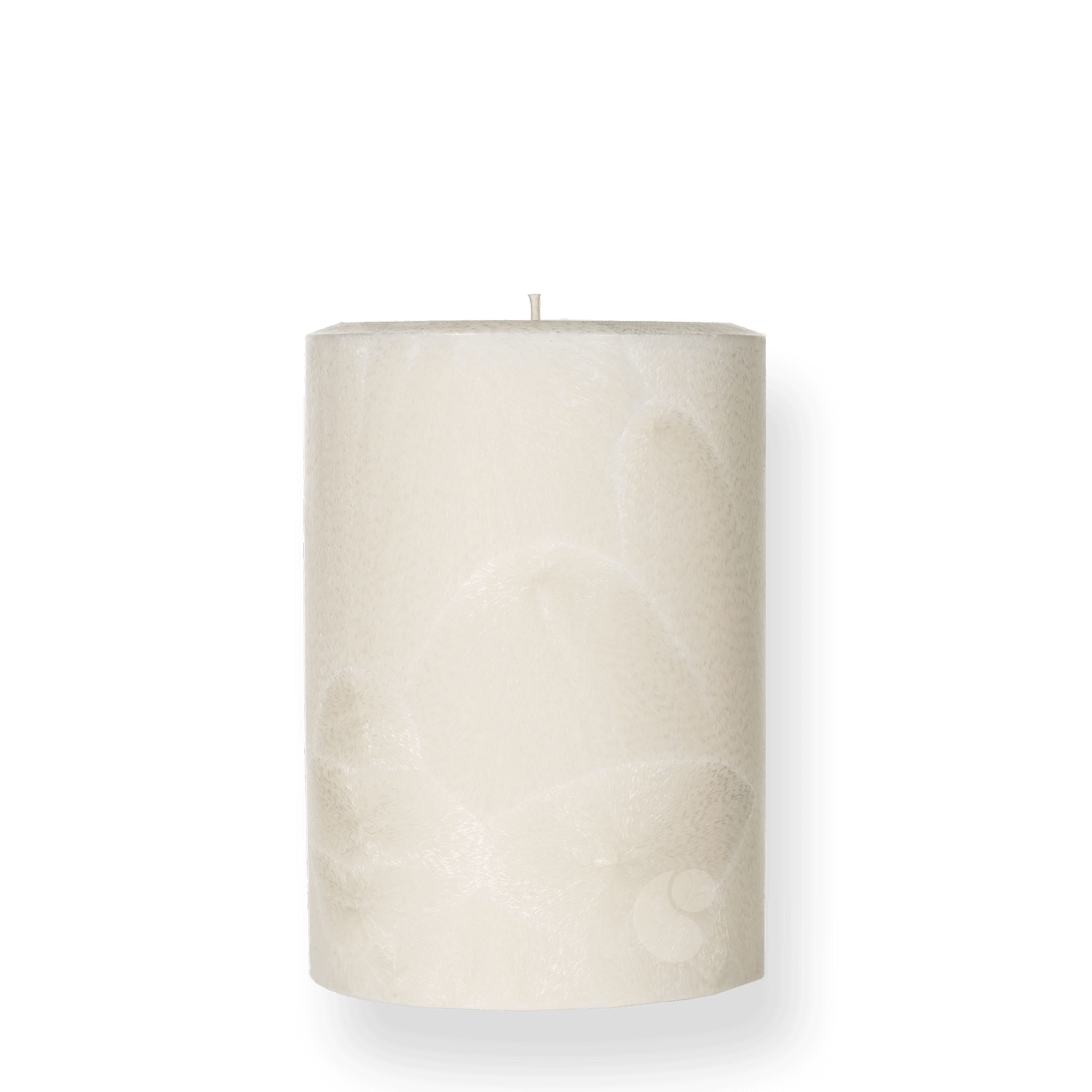 3&quot; x 4&quot; - Palm Pillar Candle - Natural Wax Pillar - 16oz