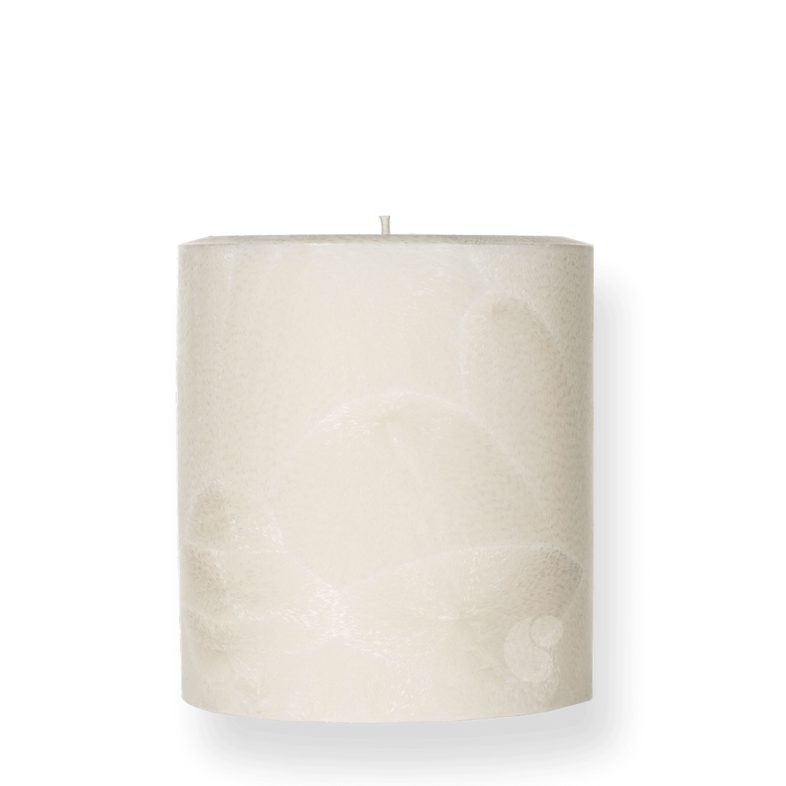4&quot; x 4&quot; - Palm Pillar Candle - Natural Wax Pillar - 26oz