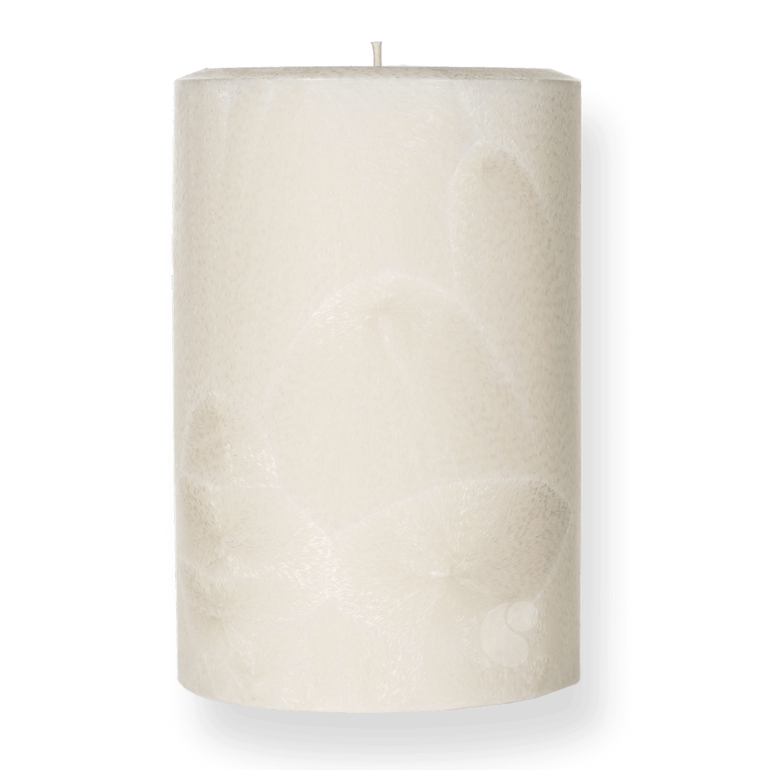 4&quot; x 6&quot; - Palm Pillar Candle - Natural Wax Pillar - 38oz