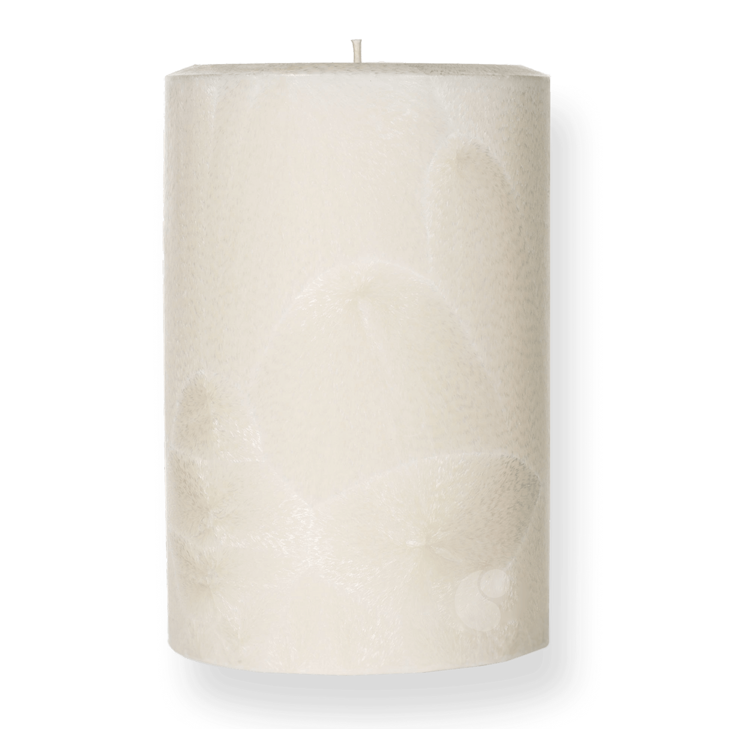 4&quot; x 6&quot; - Palm Pillar Candle - Natural Wax Pillar - 38oz