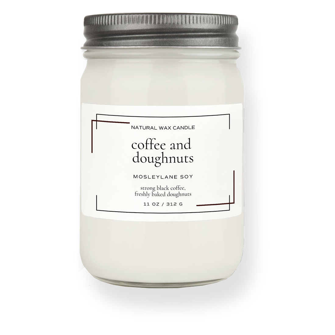 Coffee and Doughnuts · Mason Soy Candle