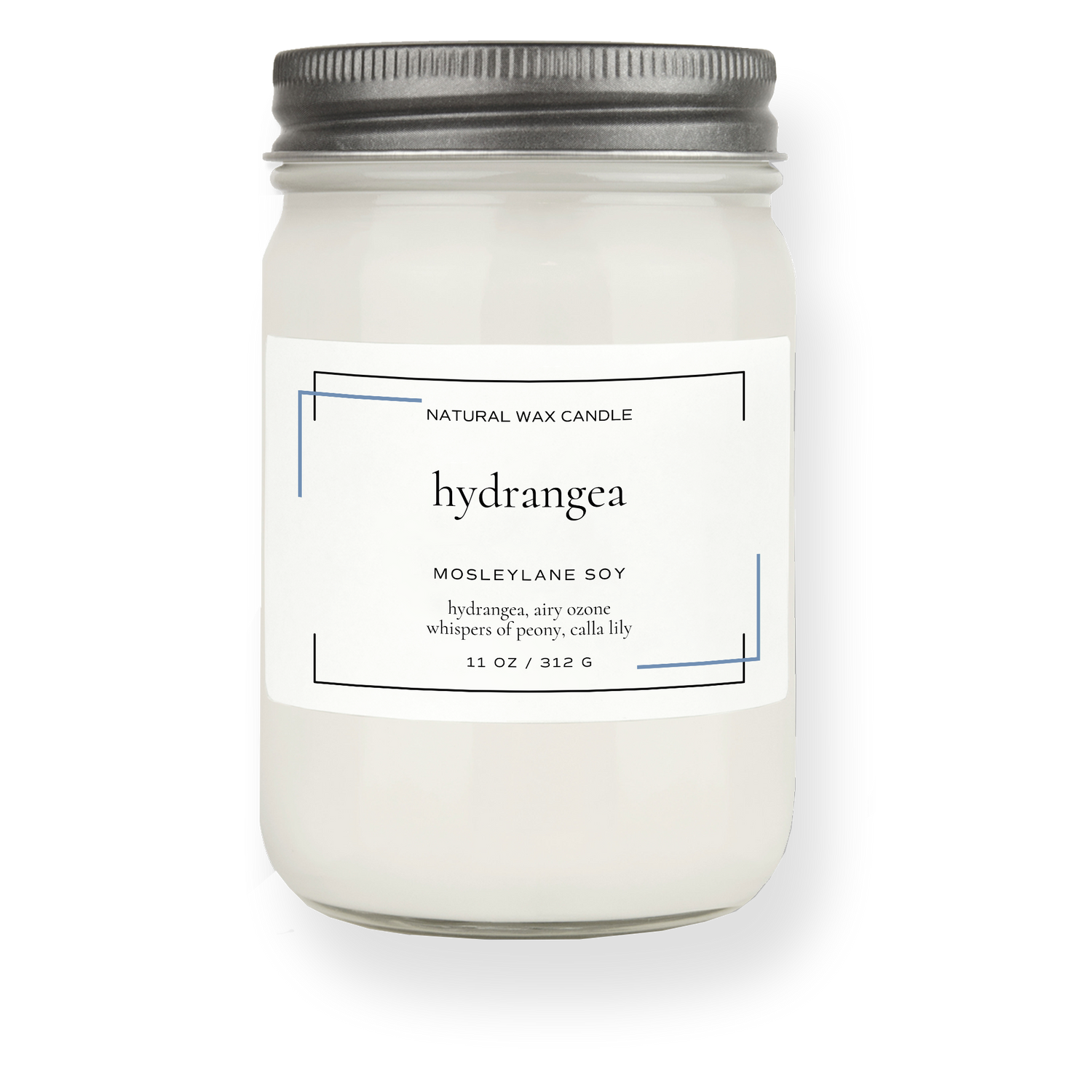 Hydrangea · Mason Soy Candle