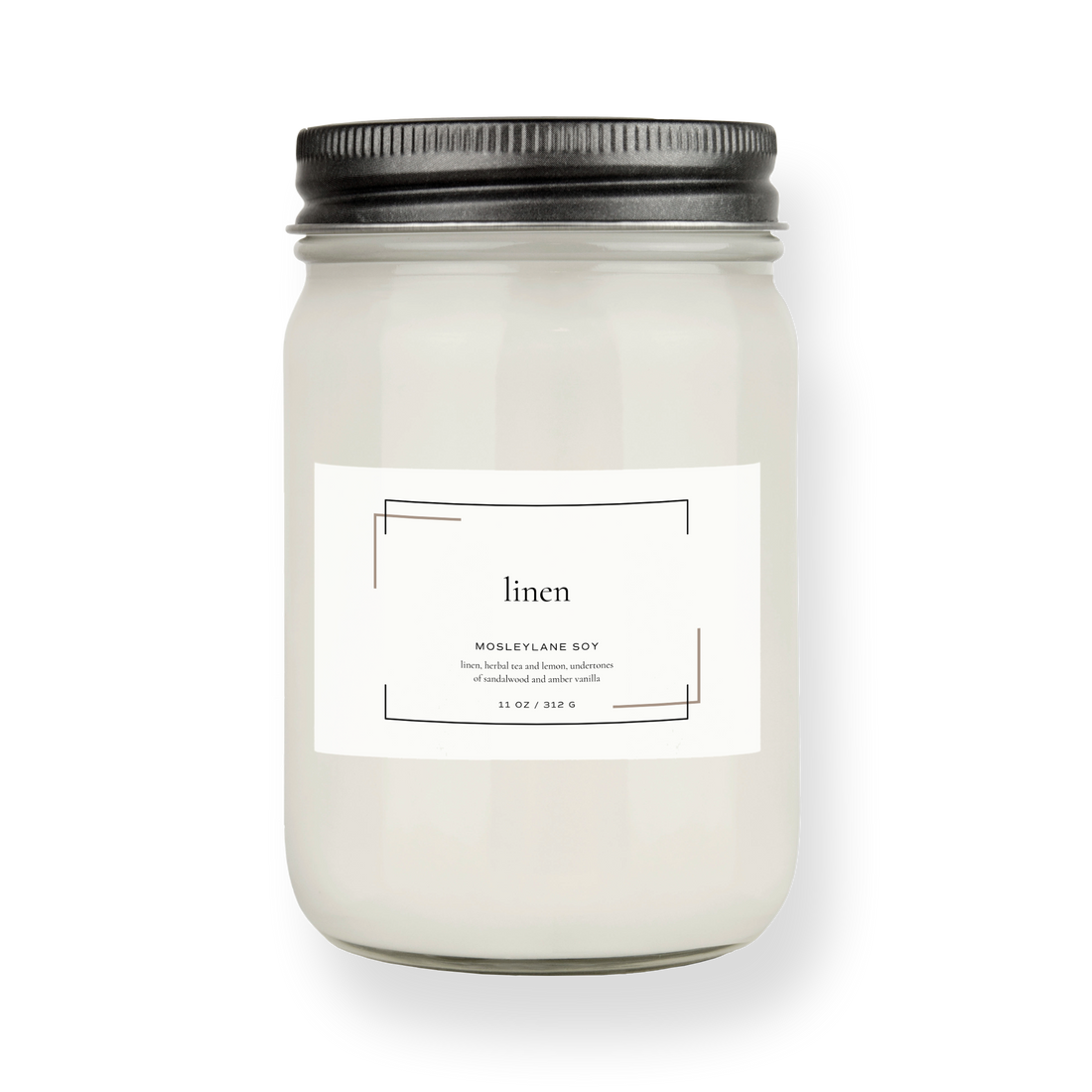 Linen · Mason Soy Candle