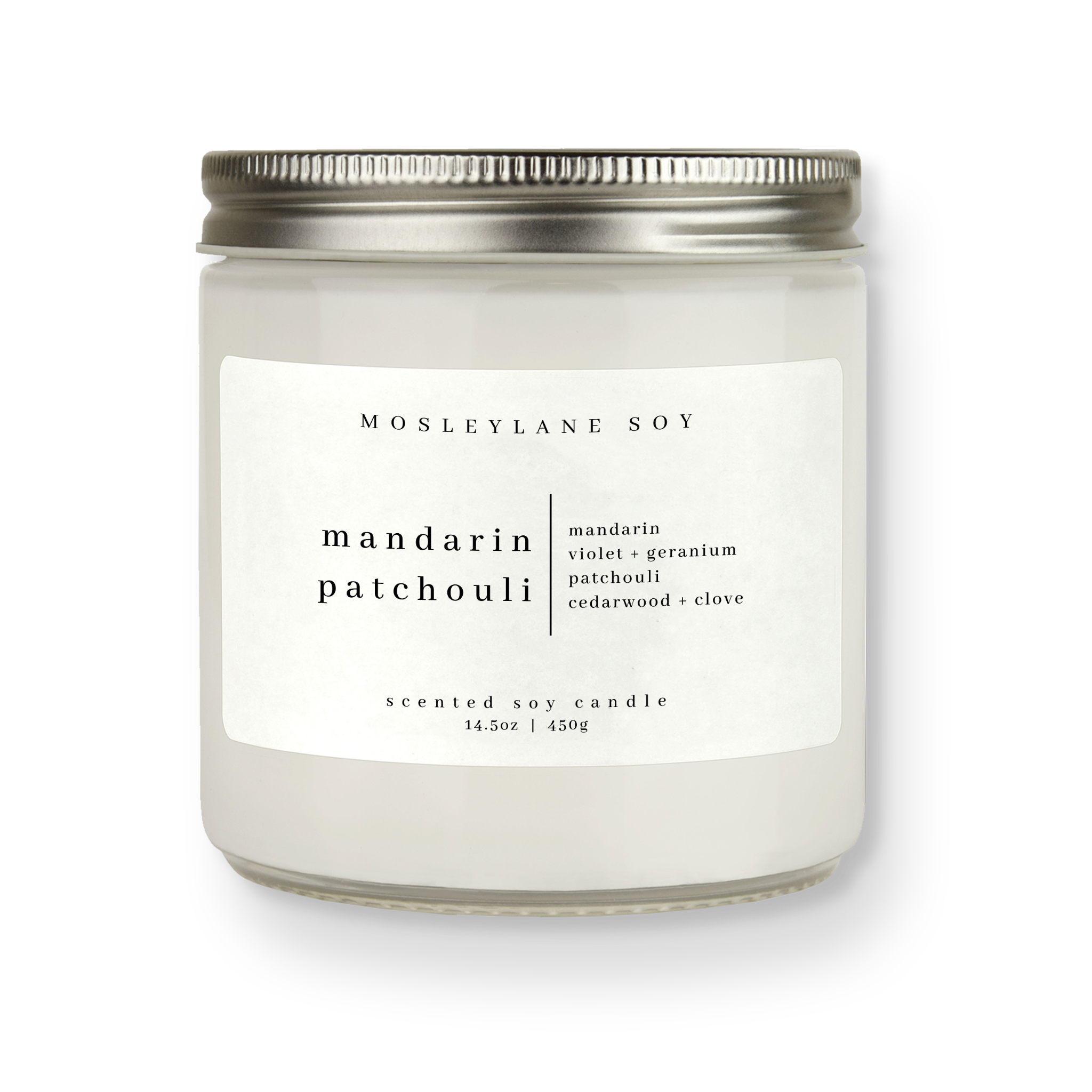 Mandarin Patchouli · Studio Soy Candle