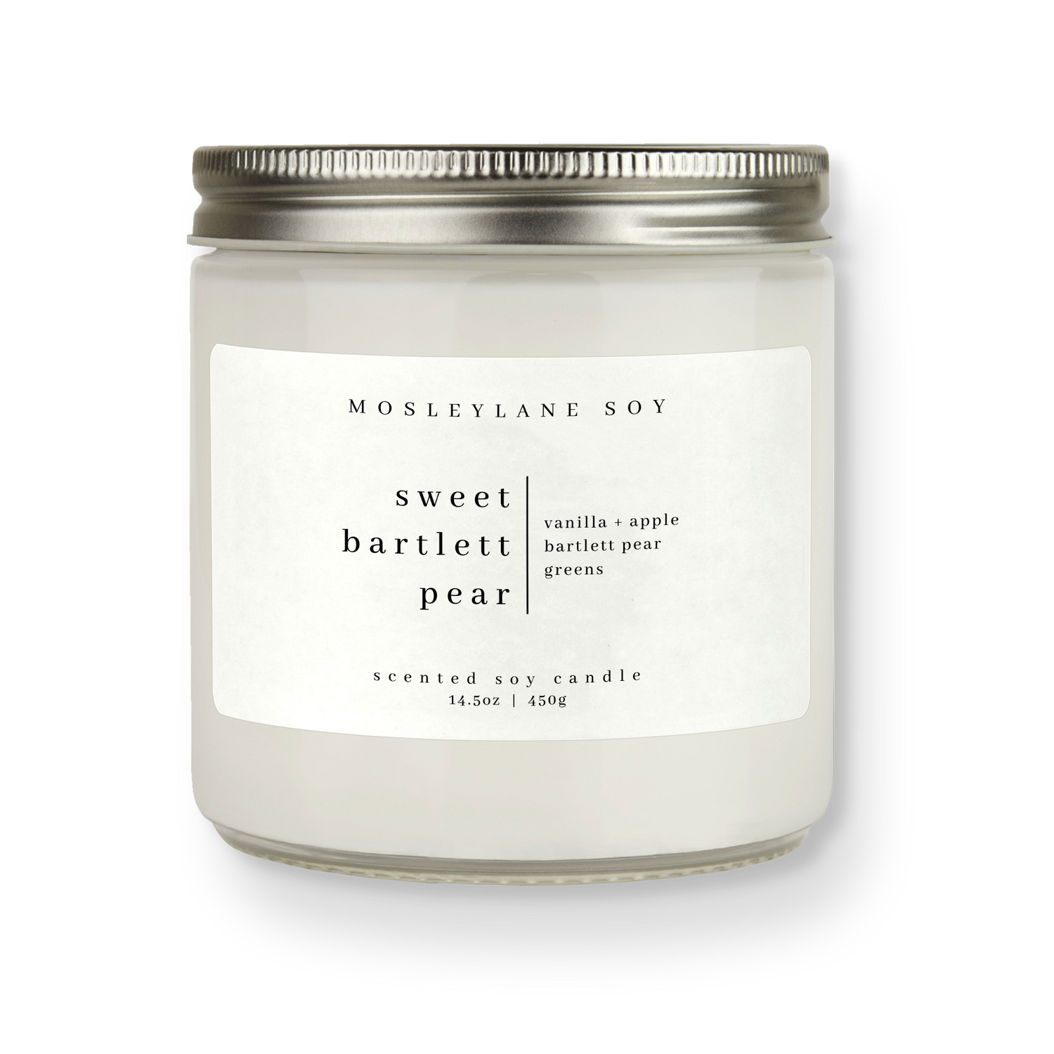 Sweet Bartlett Pear Scented Soy Candle