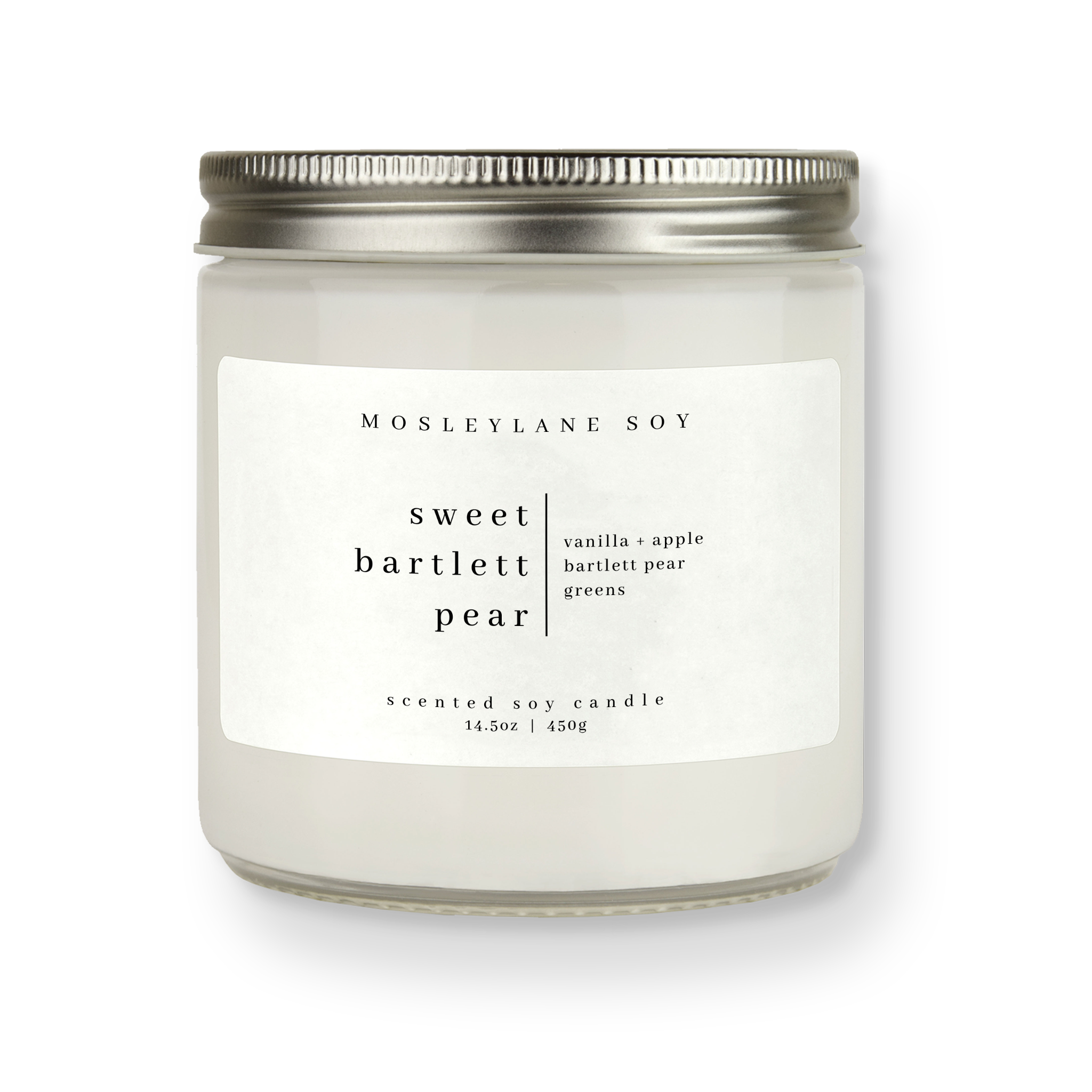 Sweet Bartlett Pear Scented Soy Candle