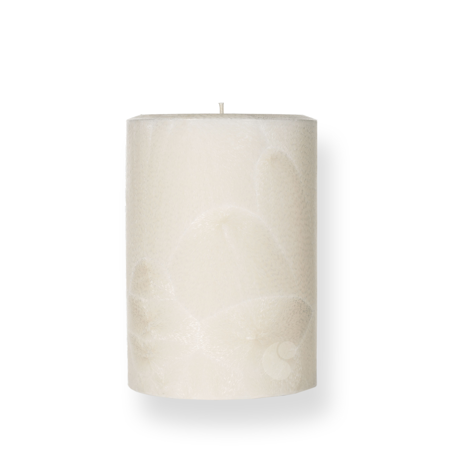 Feathered Palm Pillar Candle · 3 x 4½