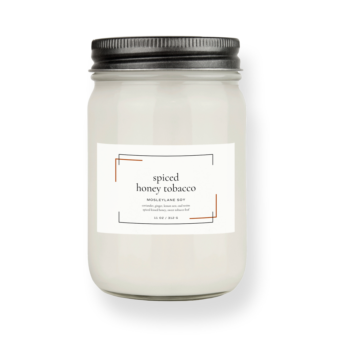 Spiced Honey Tobacco · Mason Soy Candle