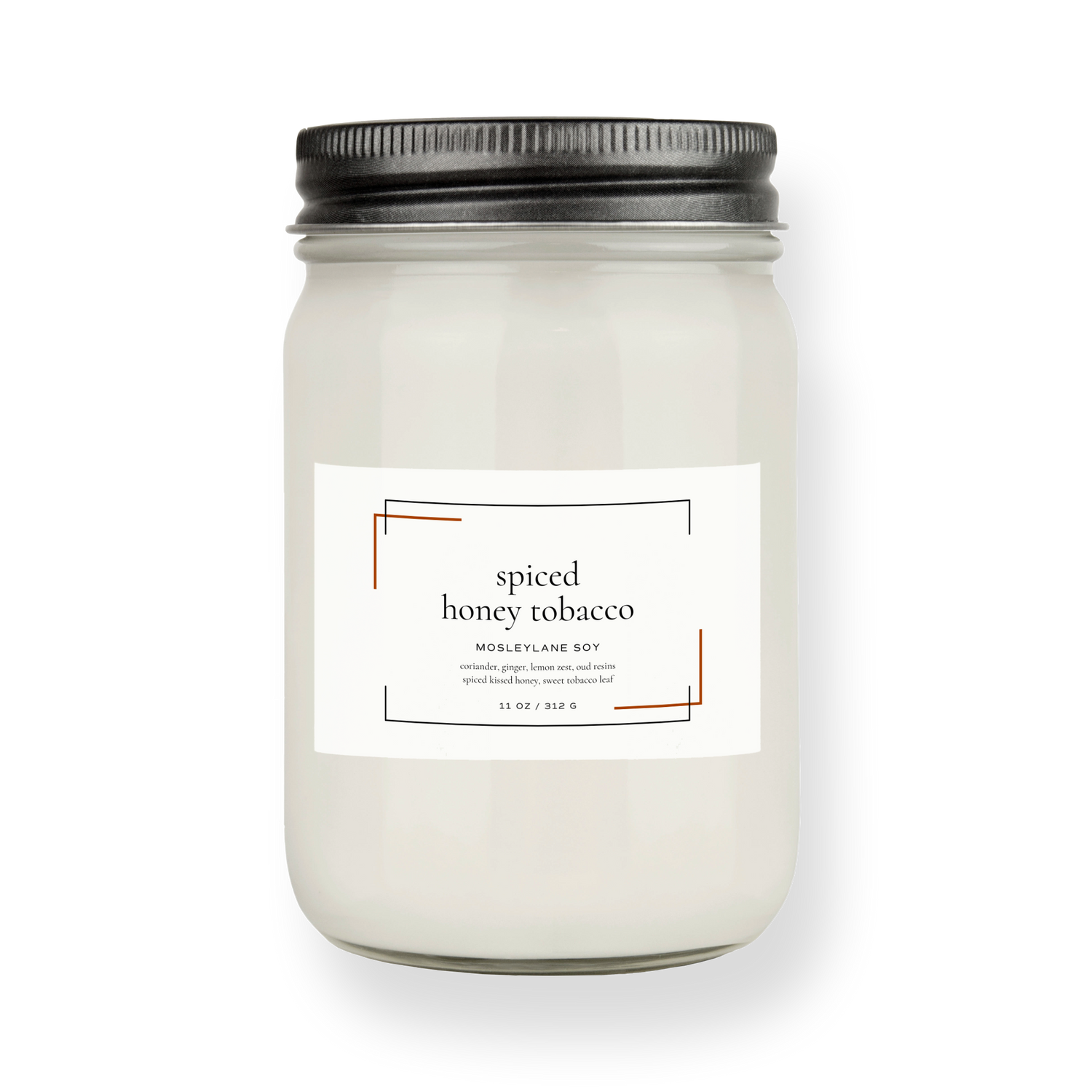 Spiced Honey Tobacco · Mason Soy Candle