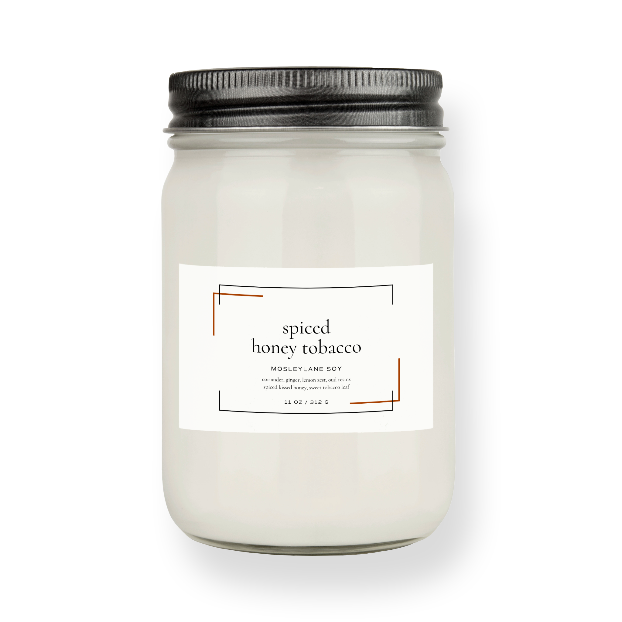 Spiced Honey Tobacco · Mason Soy Candle