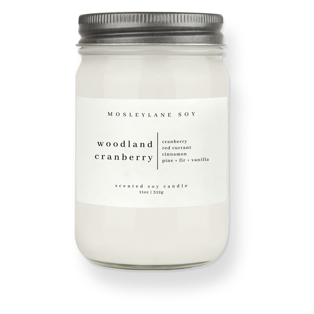 Woodland Cranberry · Mason Soy Candle